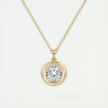 1.5 Carat Cushion Bezel Pendant