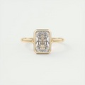 2 Carat Flush Stacking Radiant Bezel Solitaire 2
