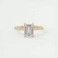 2 ct Emerald Cathedral Solitaire