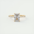 2 Carat Radiant Solitaire Cathedral Setting
