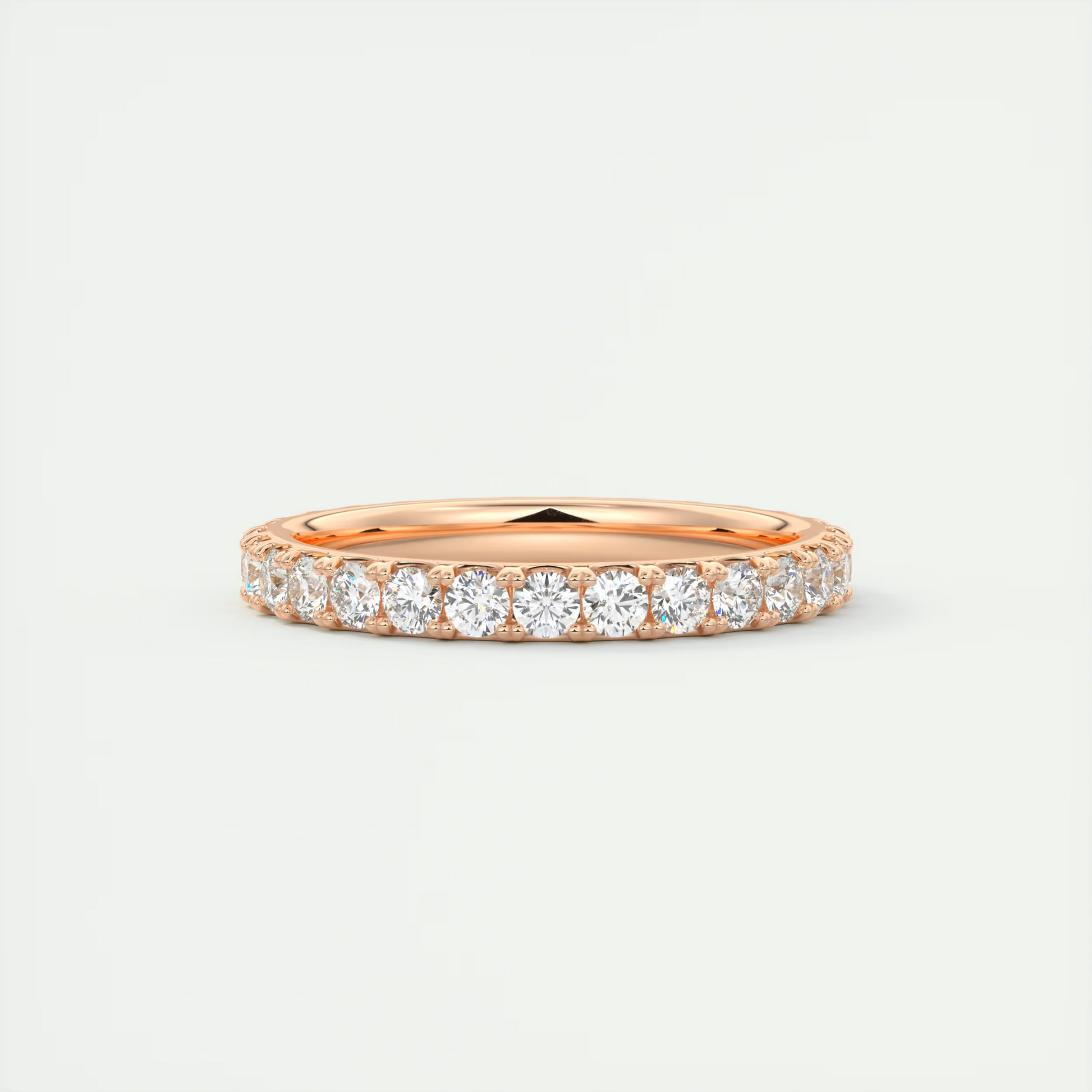 2.3mm French Set Eternity Band (1.00 TCW)