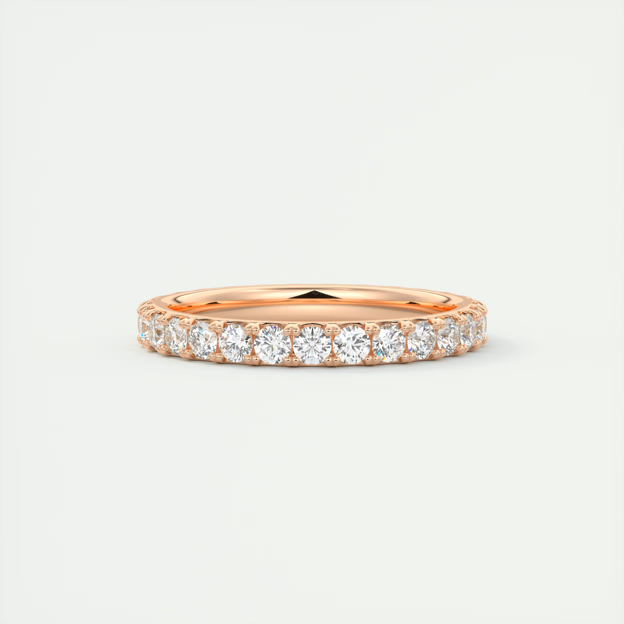 2.3mm French Set Eternity Band (1.00 TCW)