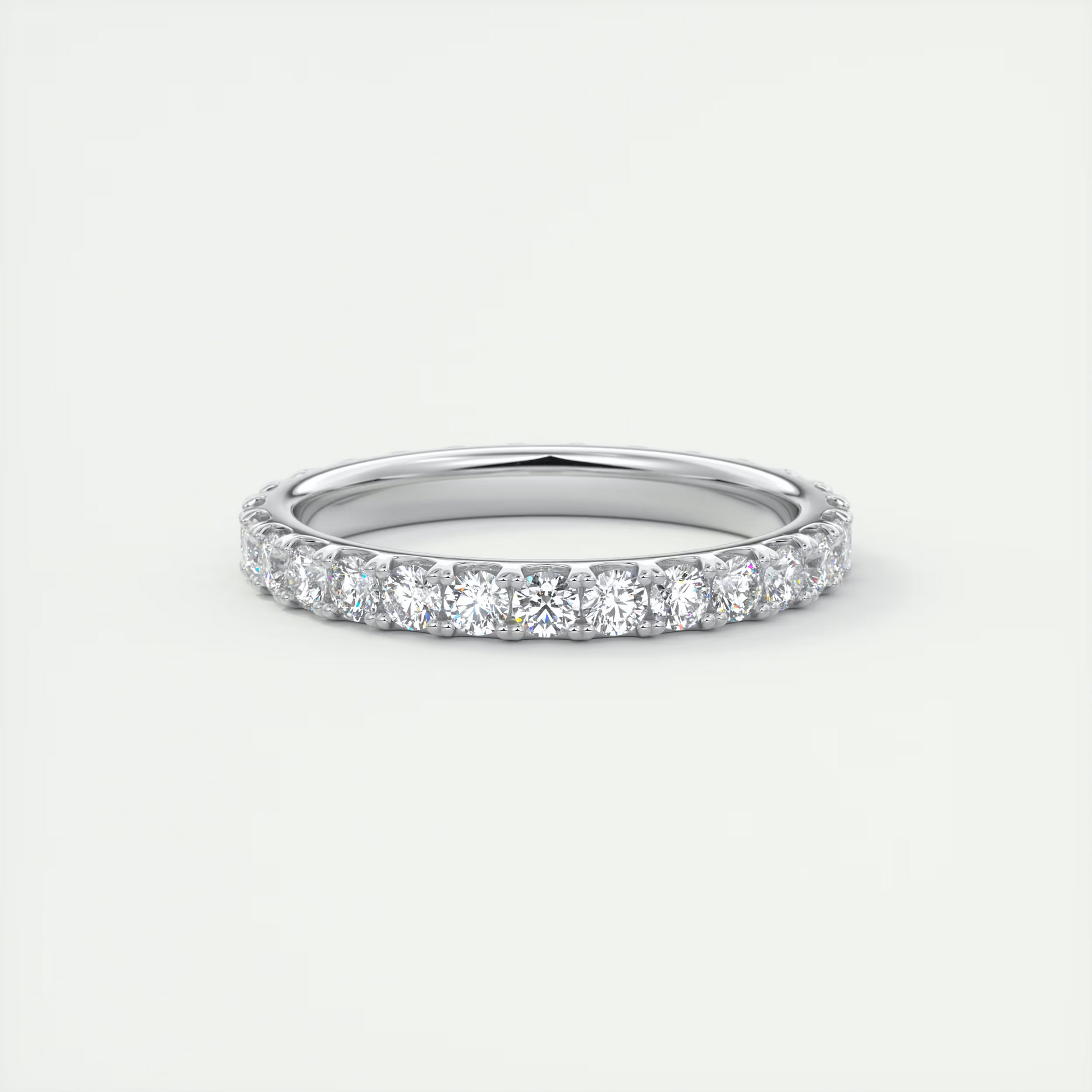 2.3mm French Set Eternity Band (1.00 TCW)