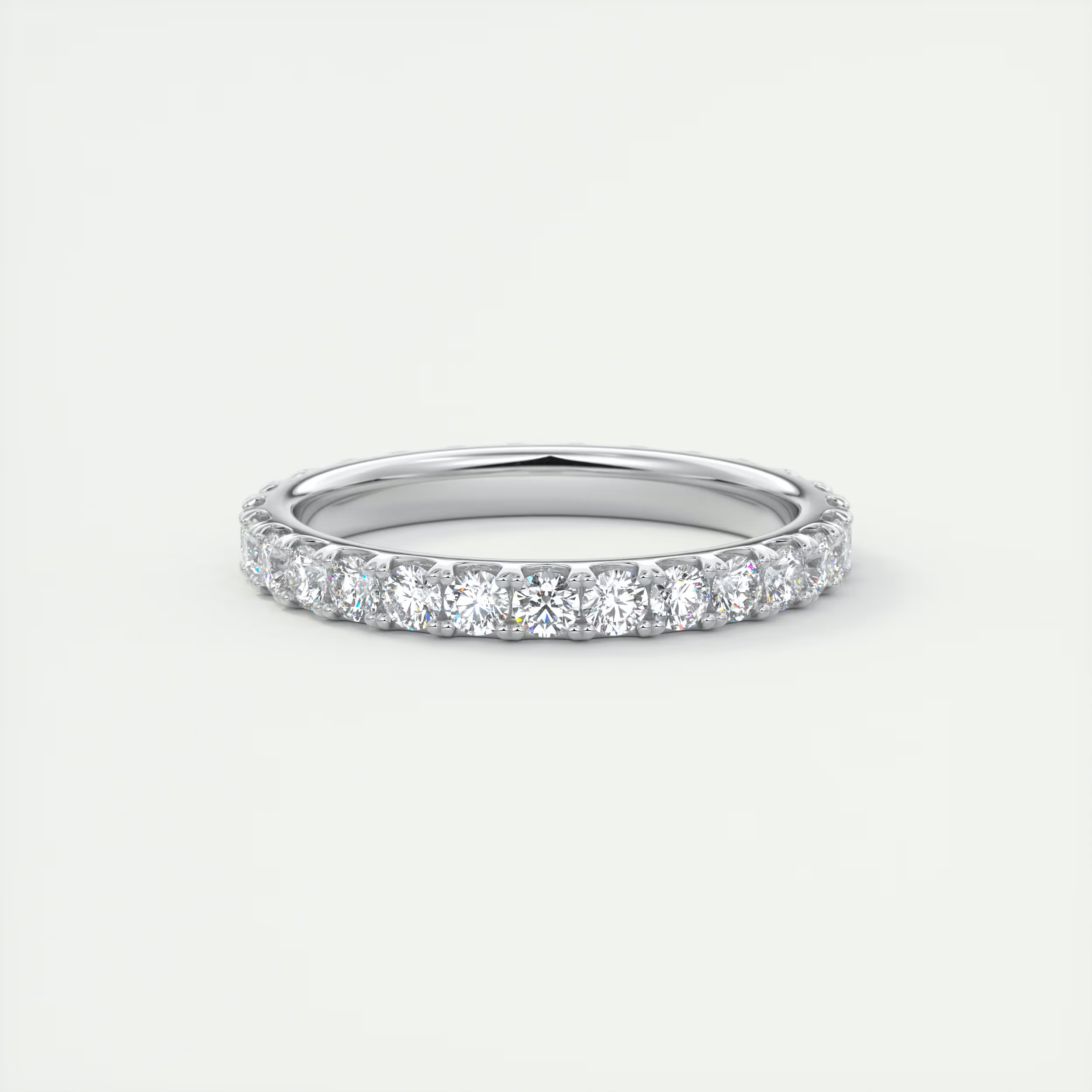 2.3mm French Set Eternity Band (1.00 TCW)
