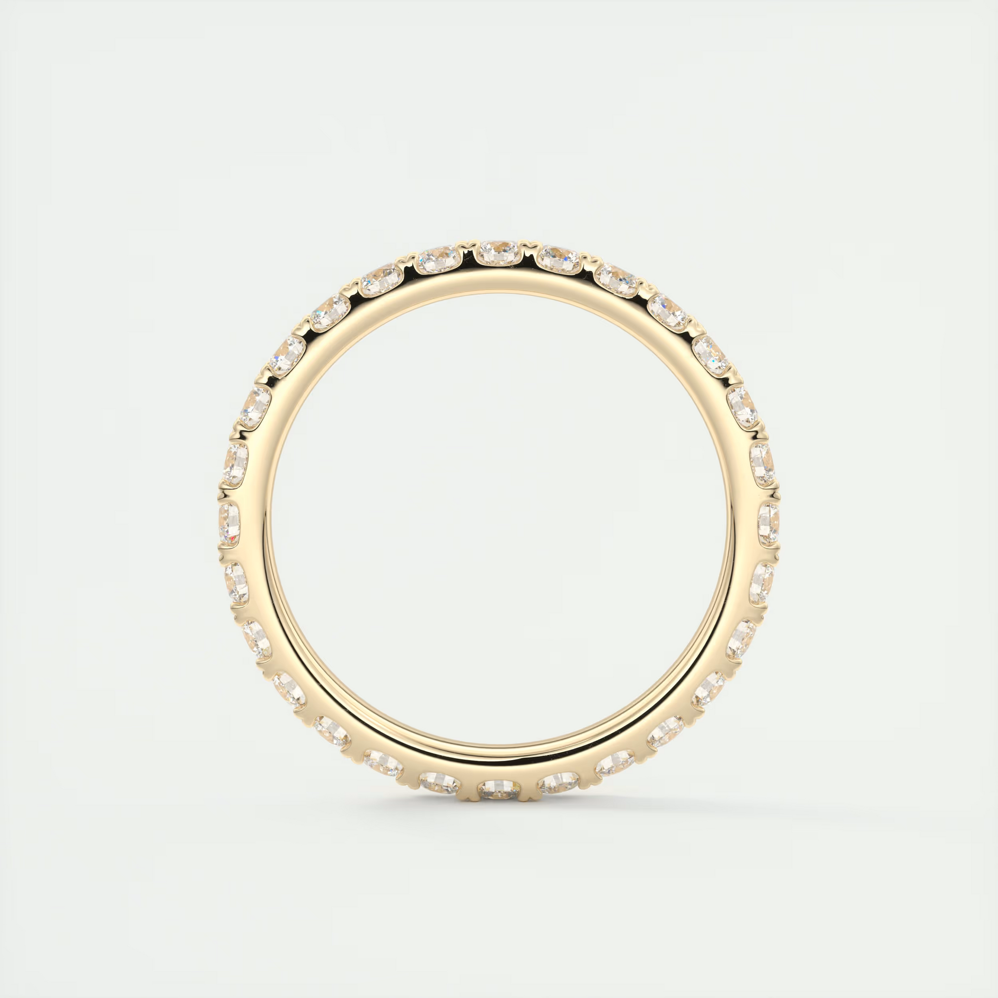 2.3mm French Set Eternity Band (1.00 TCW)