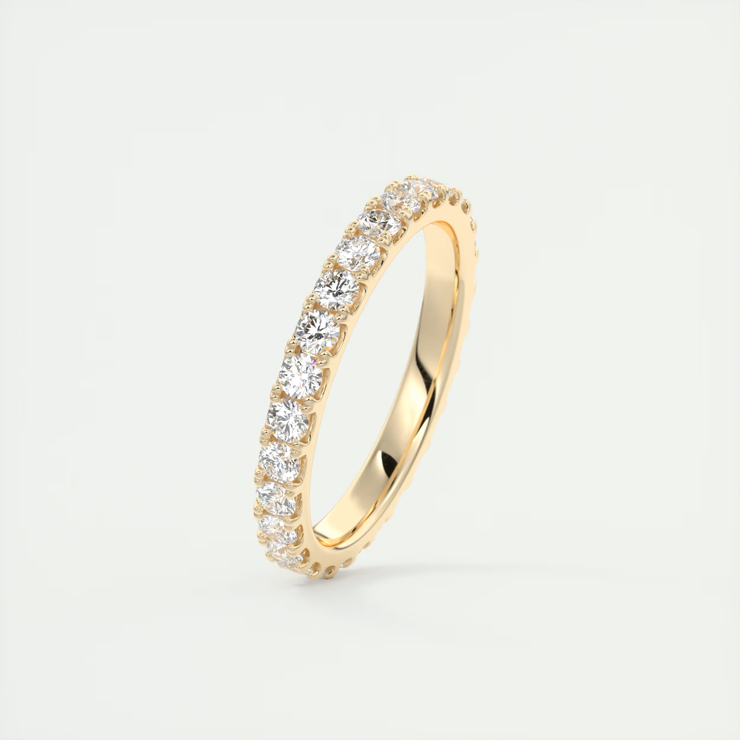 2.3mm French Set Eternity Band (1.00 TCW)
