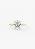 Soft Curves 2 Carat Oval Three-Stone Trellis Engagement Ring