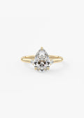 Graceful 2 Carat Pear Three-Stone Trellis Engagement Ring