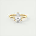 2 Carat Floral Pear Solitaire