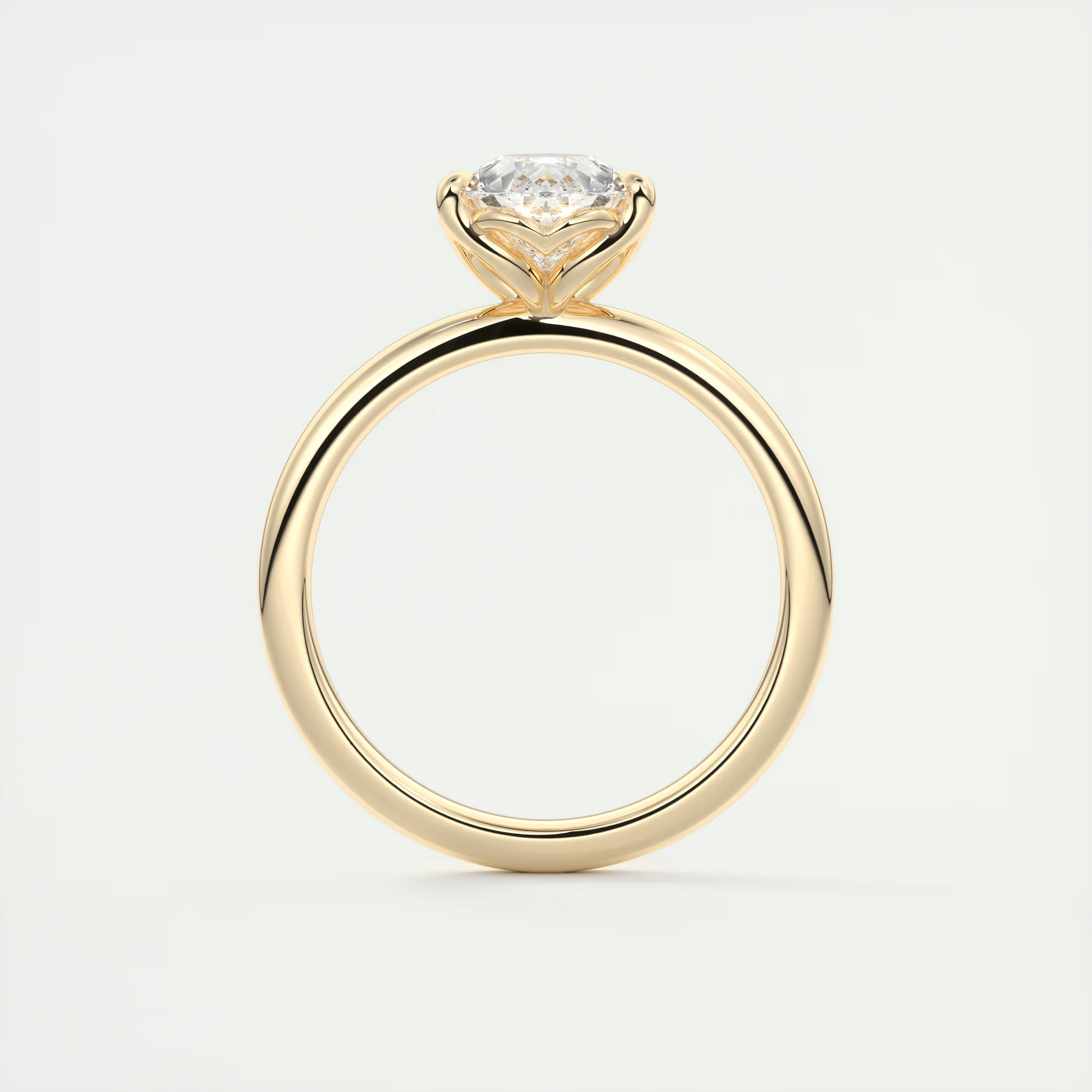 2 Carat Floral Pear Solitaire