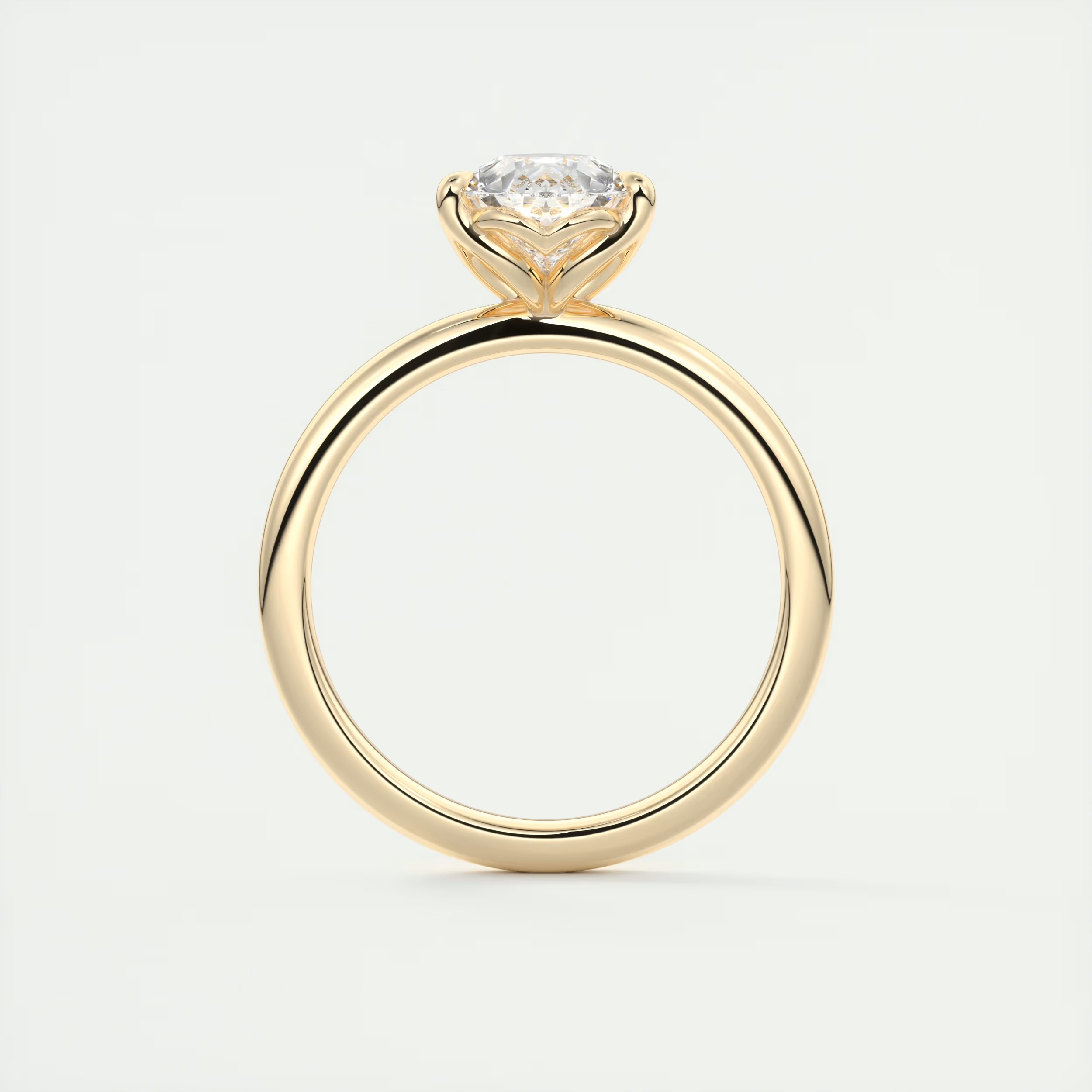 2 Carat Floral Pear Solitaire