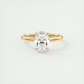 2 Carat Floral Oval Solitaire