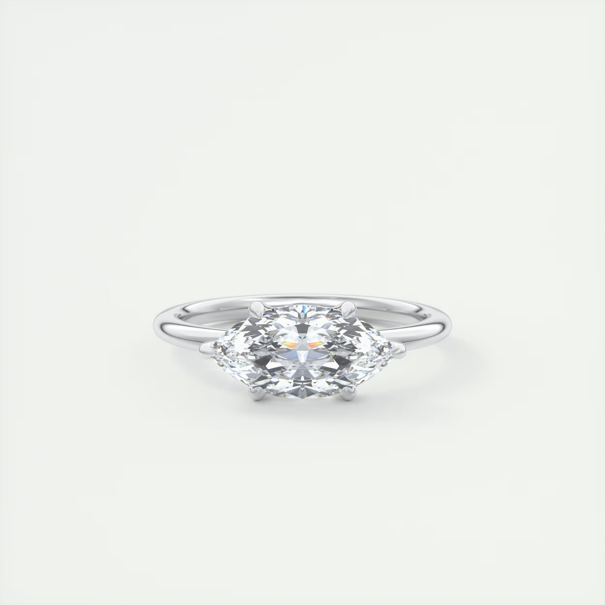 2 Carat Low Profile Marquise Solitaire