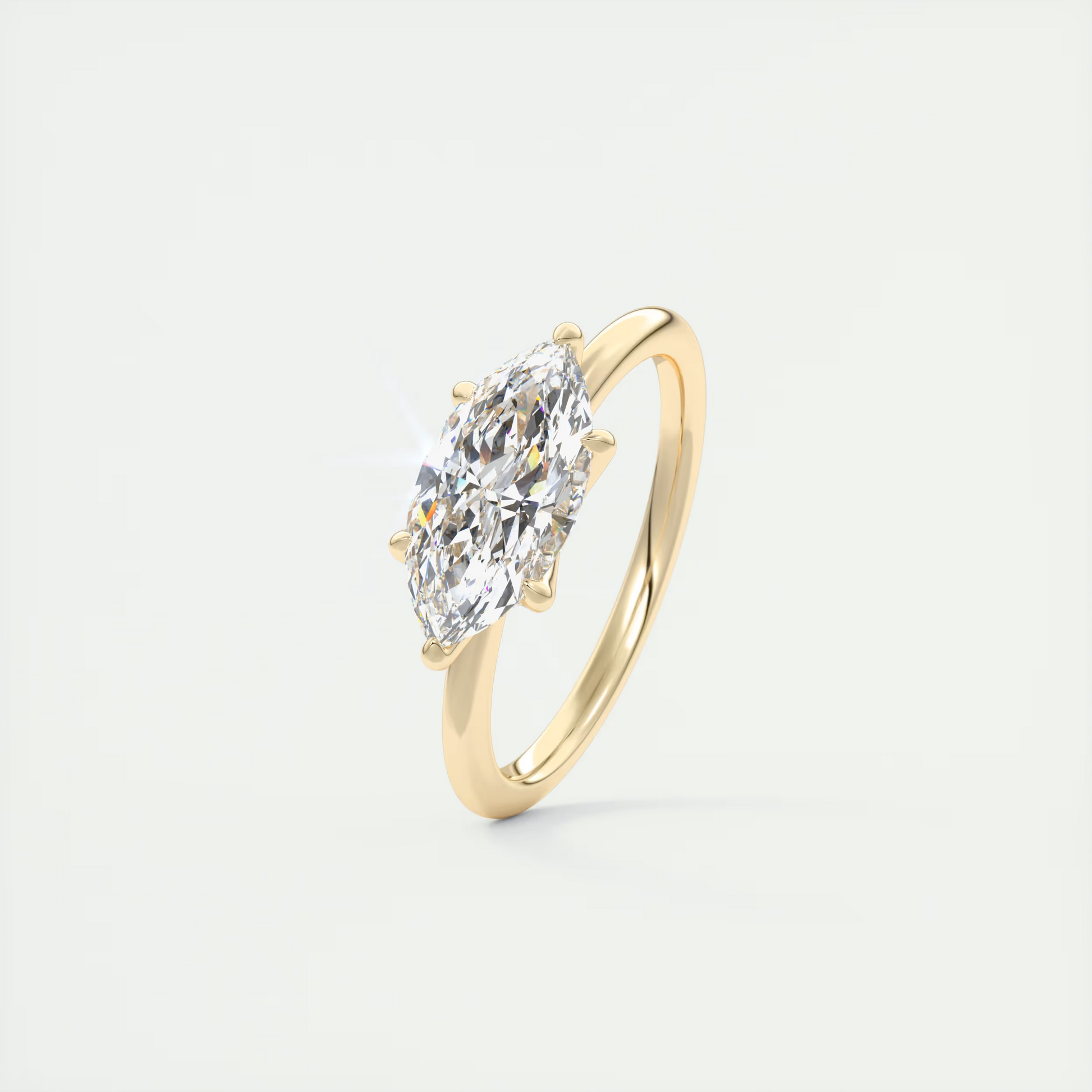 2 Carat Low Profile Marquise Solitaire