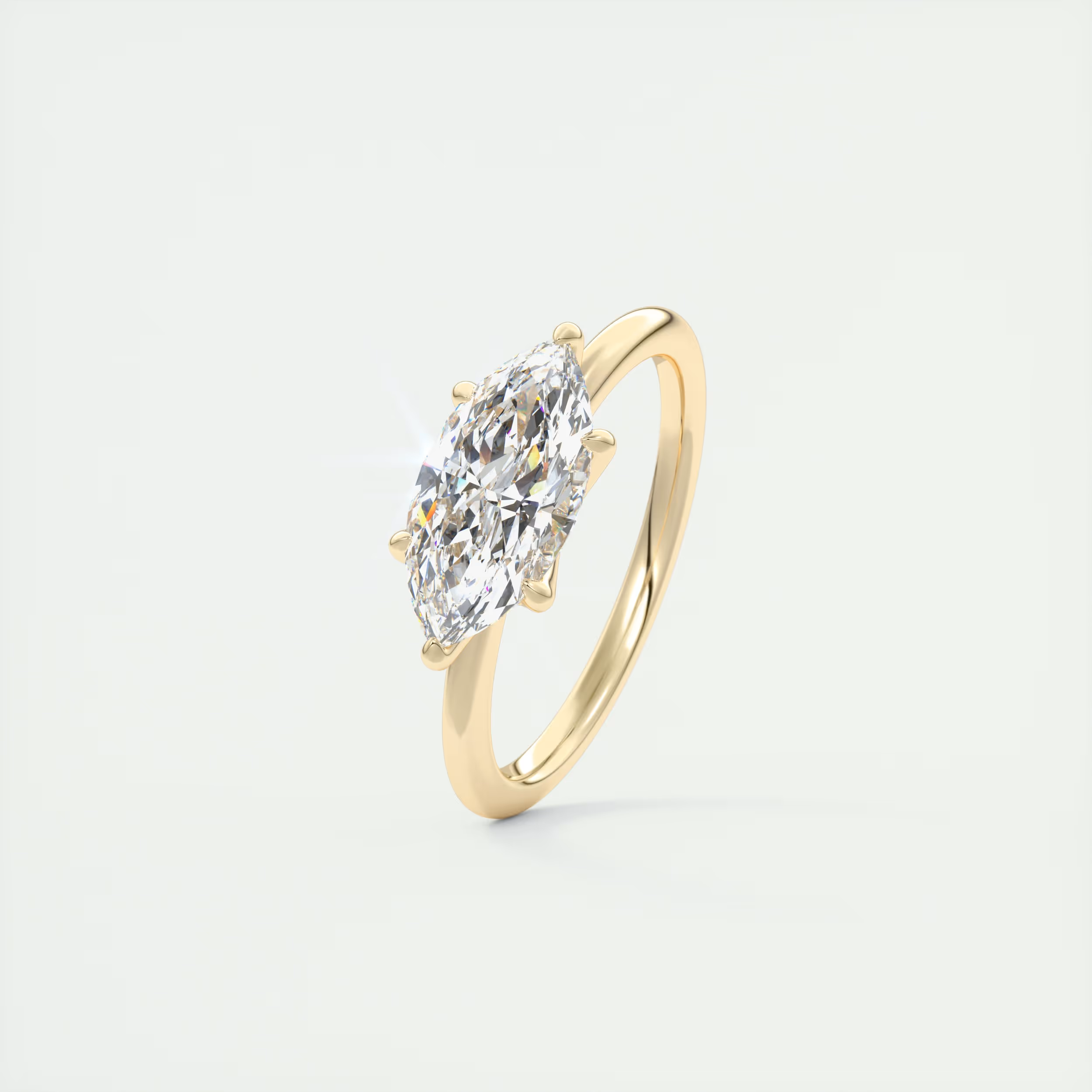 2 Carat Low Profile Marquise Solitaire