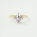 Royal 2 Carat Asscher Cut Solitaire Diamond Ring