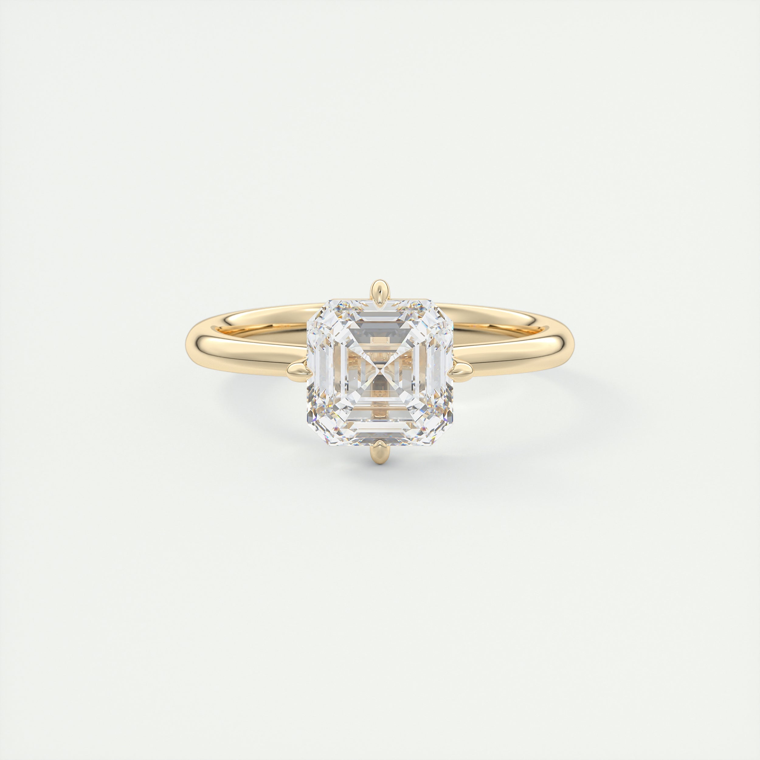 2 Carat Compass Point Asscher Solitaire