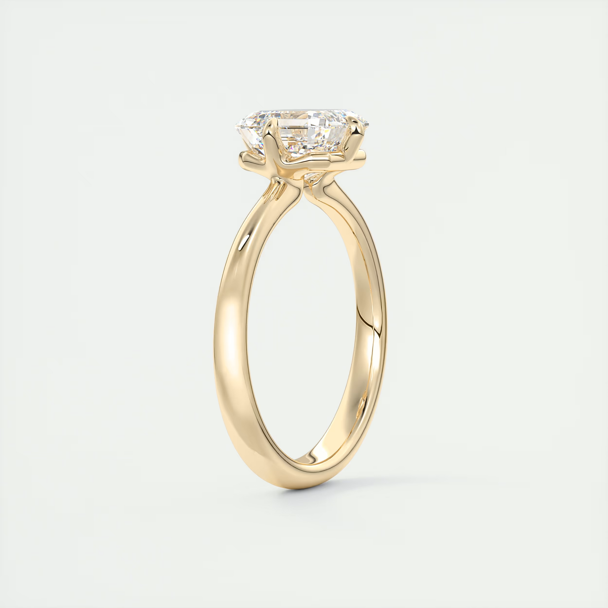 2 Carat Compass Point Asscher Solitaire
