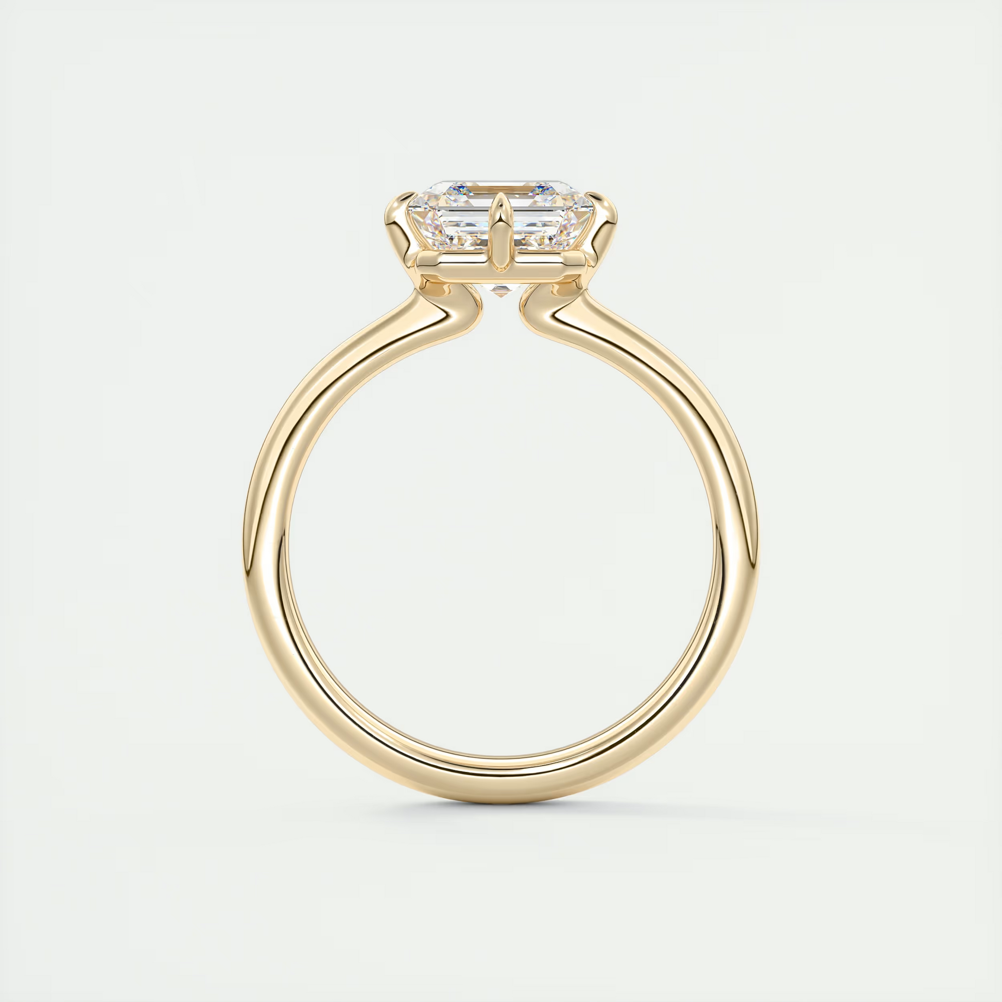 2 Carat Compass Point Asscher Solitaire