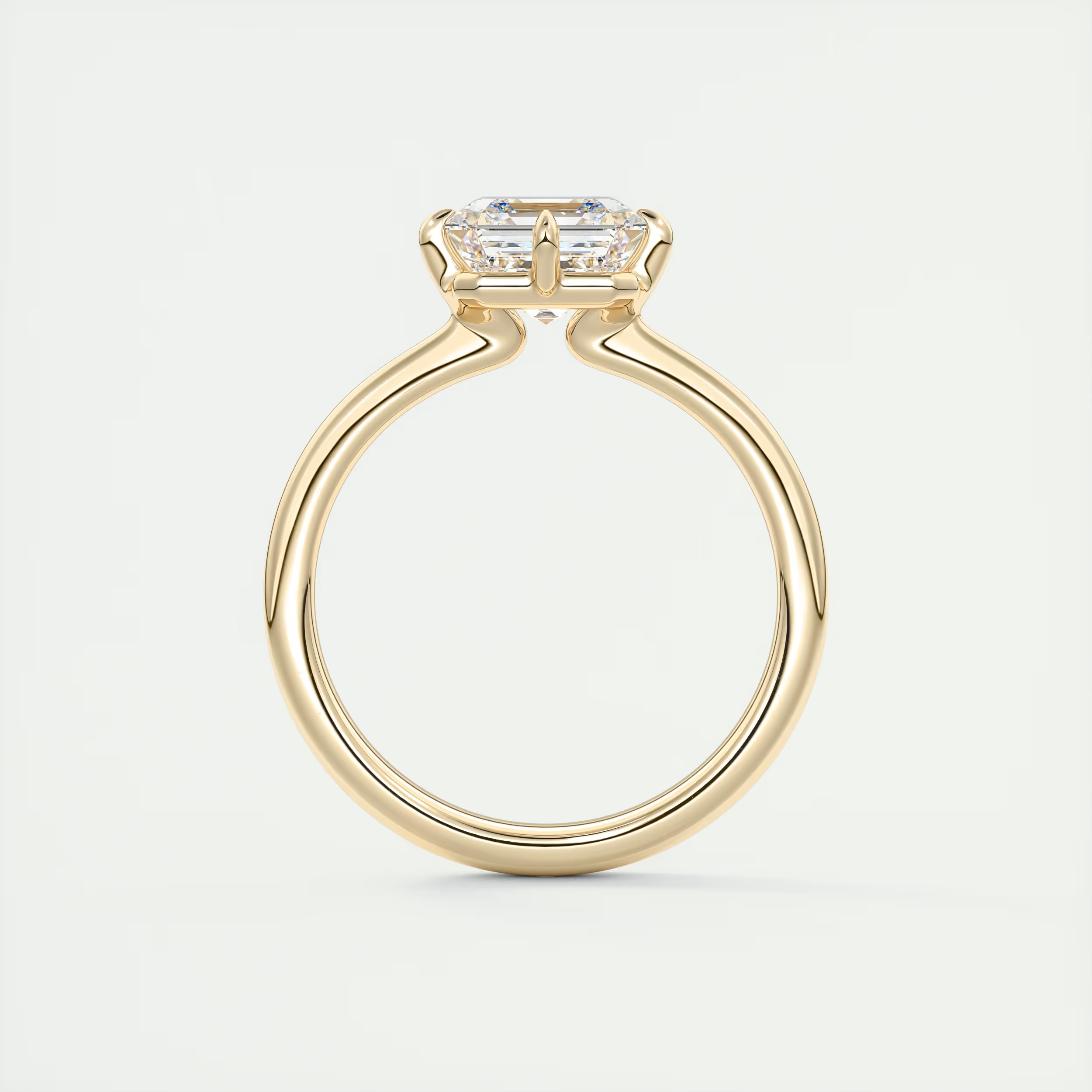 2 Carat Compass Point Asscher Solitaire