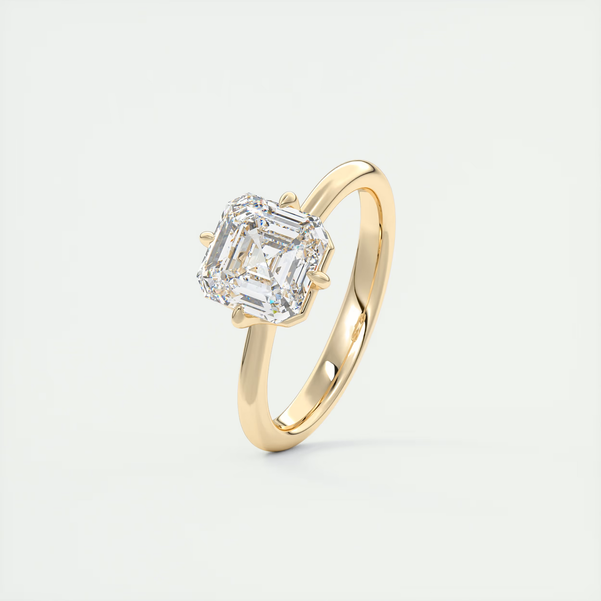 2 Carat Compass Point Asscher Solitaire