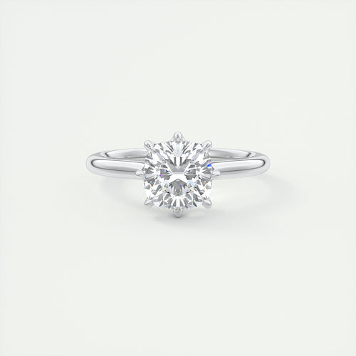 2 Carat Cushion Vintage Modern Solitaire