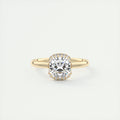 Ultimate 2 Carat Cushion Flush Stacking Half Halo Solitaire