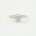 2 Carat Cushion Vintage Modern Solitaire