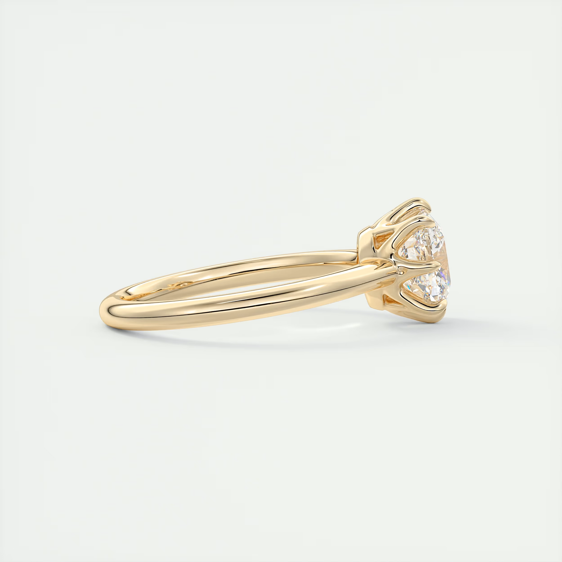 2 Carat Cushion Vintage Modern Solitaire
