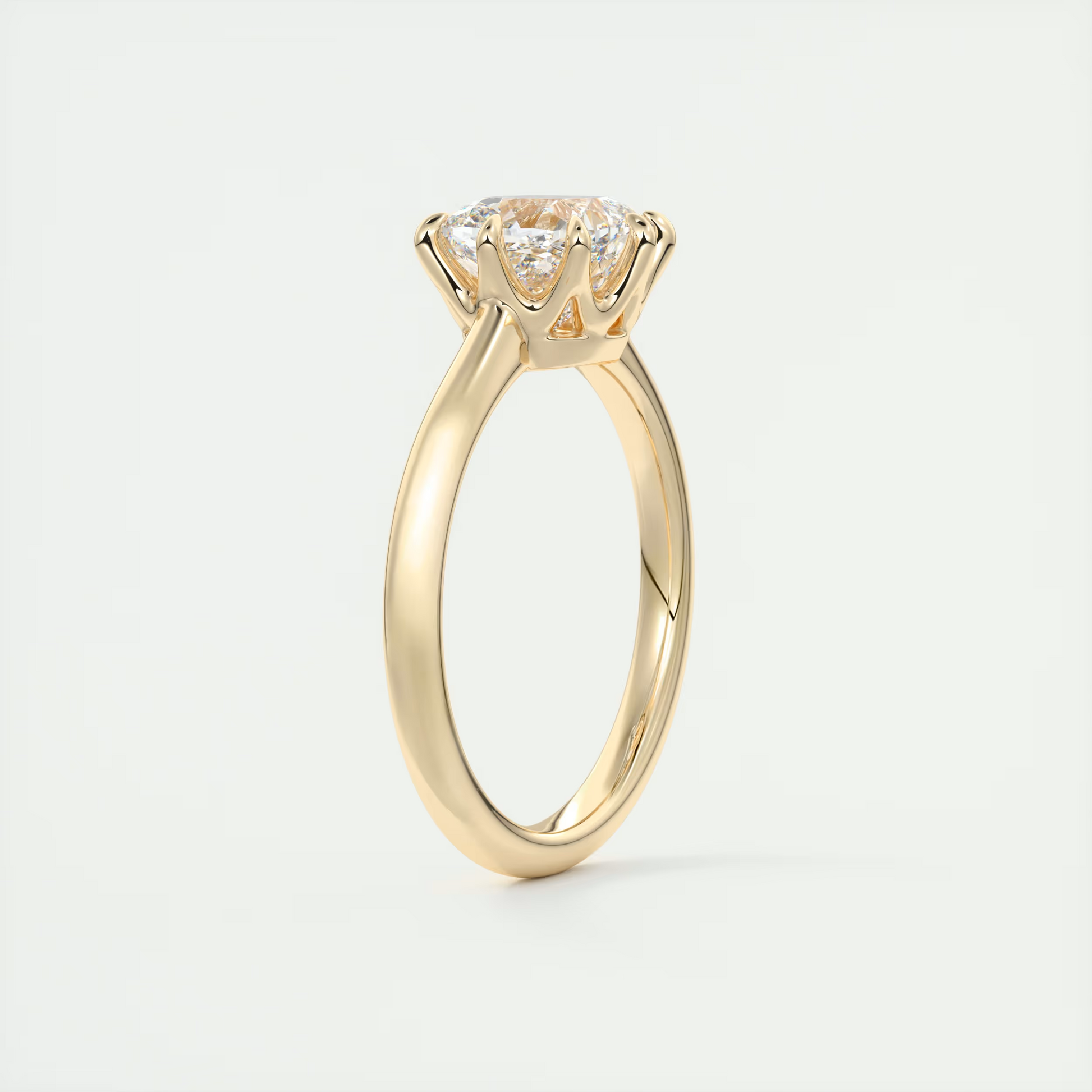 2 Carat Cushion Vintage Modern Solitaire