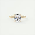 2 Carat Cushion Flush Stacking Solitaire