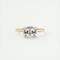 Grace 2 Carat Cushion Hidden Halo Pavé Engagement Ring