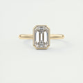 2 ct Emerald Lowrider Bezel Set Solitaire