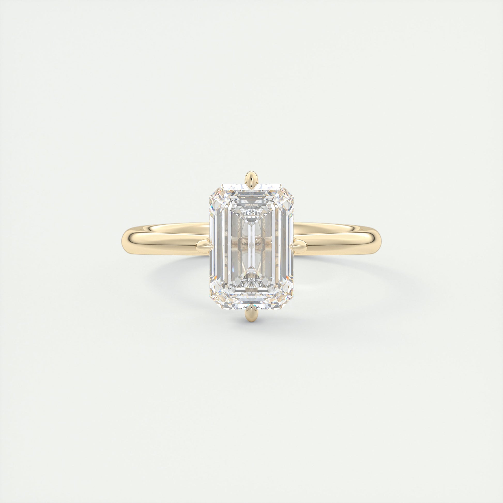 2 Carat Compass Point Emerald Solitaire