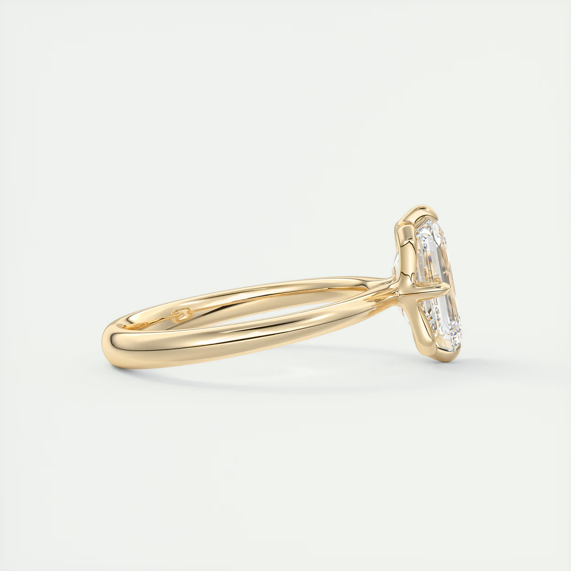 2 Carat Compass Point Emerald Solitaire