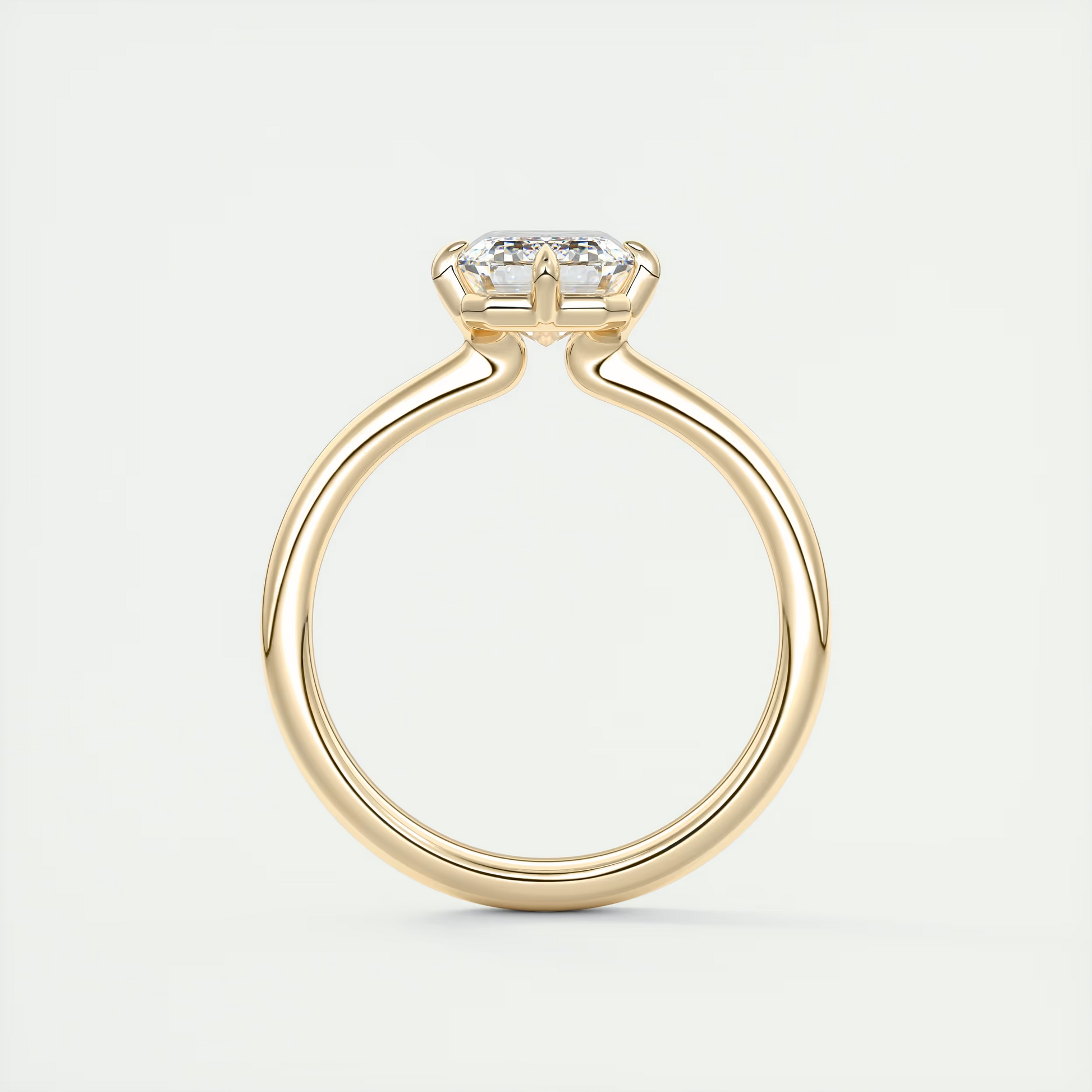 2 Carat Compass Point Emerald Solitaire