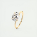 2 Carat East West Oval Solitaire