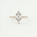 Deluxe 2 Carat Marquise Deluxe Hidden Halo Pavé Setting