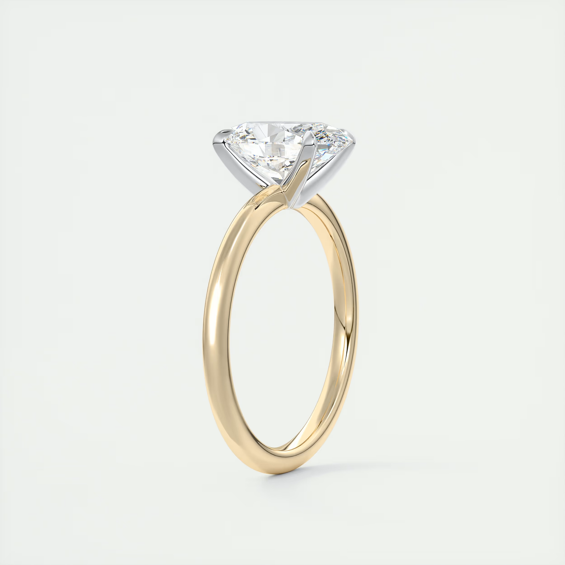 2 Carat Oval The Four Prong Solitaire