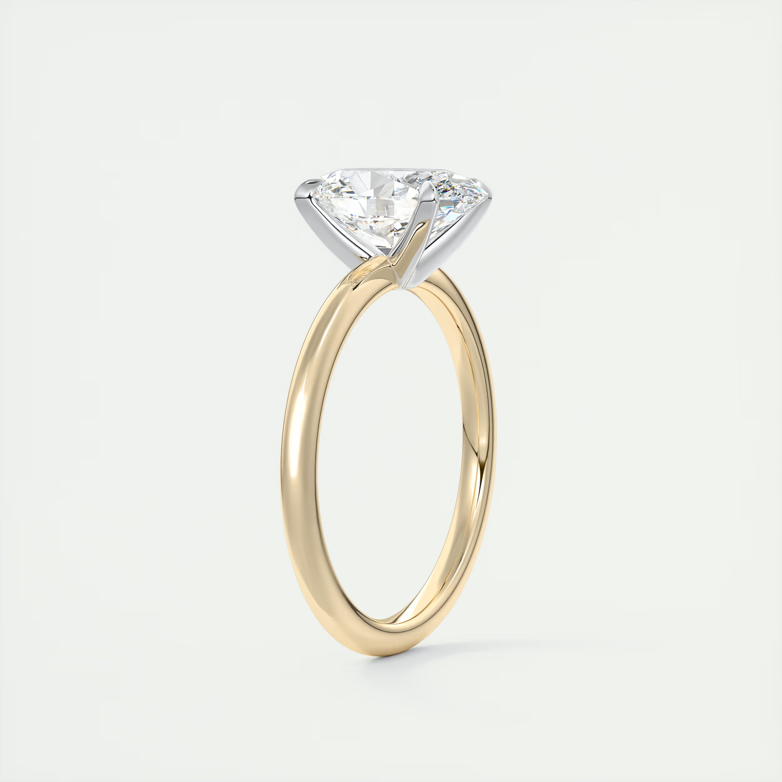 2 Carat Oval The Four Prong Solitaire