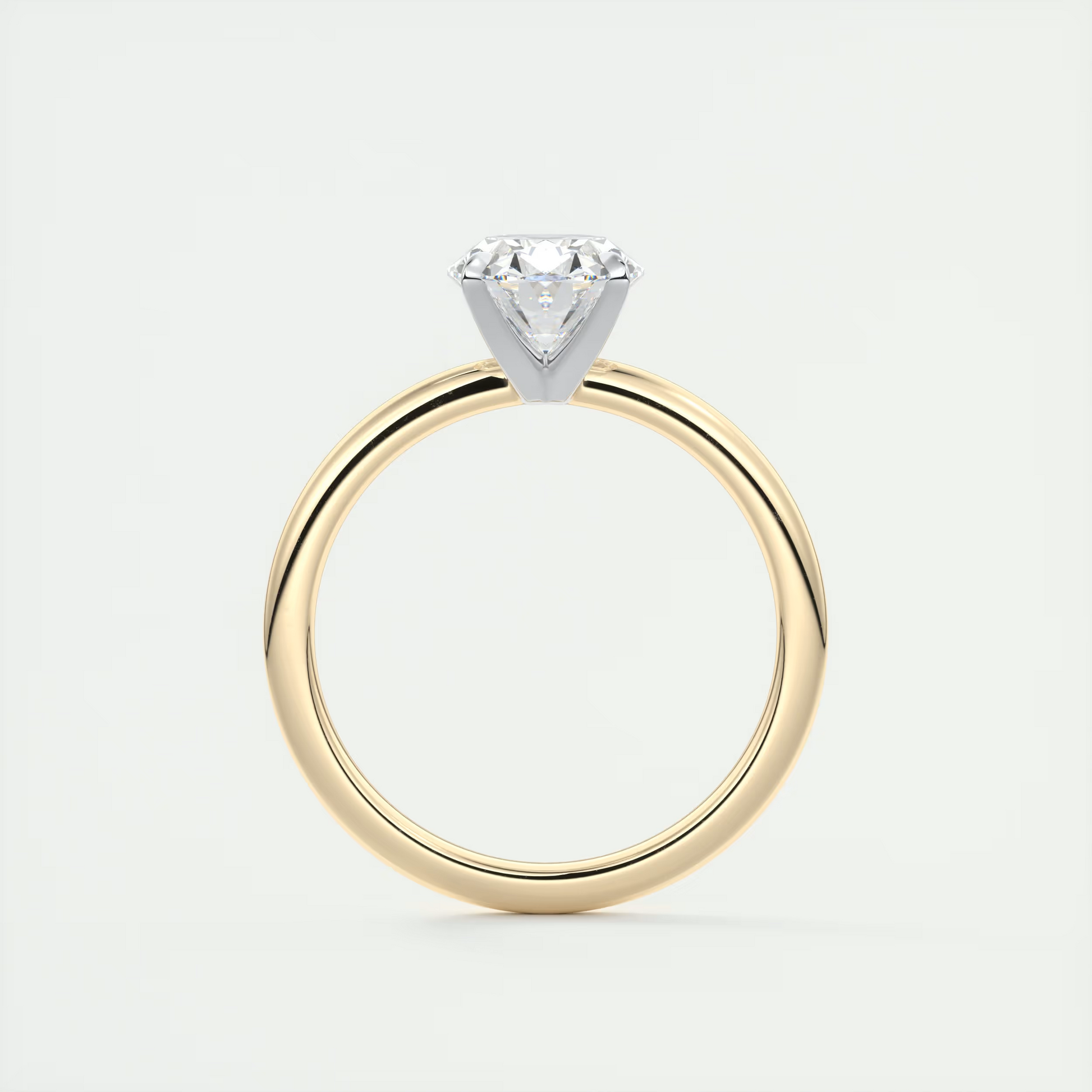 2 Carat Oval The Four Prong Solitaire