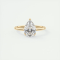 2 Carat Low Profile Pear Solitaire 2