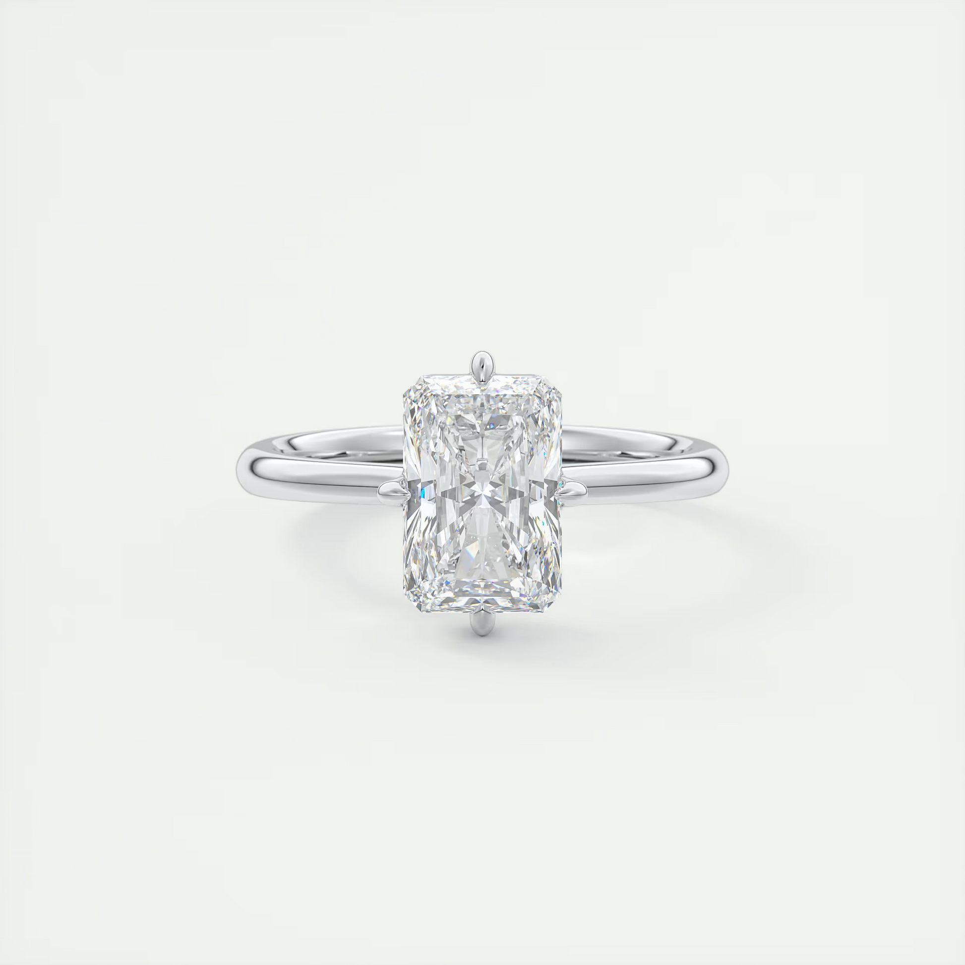 North Star 2 Carat Radiant Solitaire Diamond Ring
