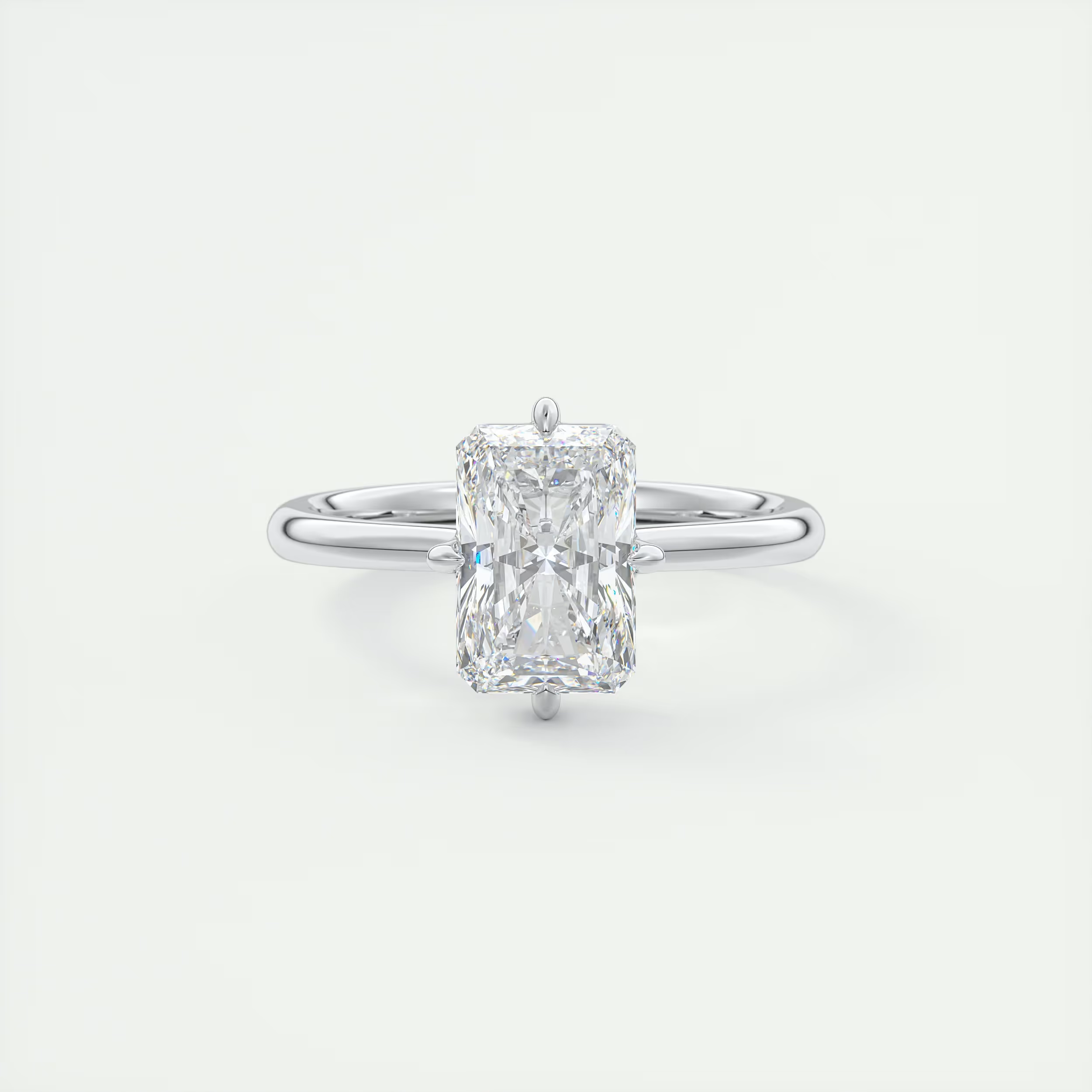 North Star 2 Carat Radiant Solitaire Diamond Ring