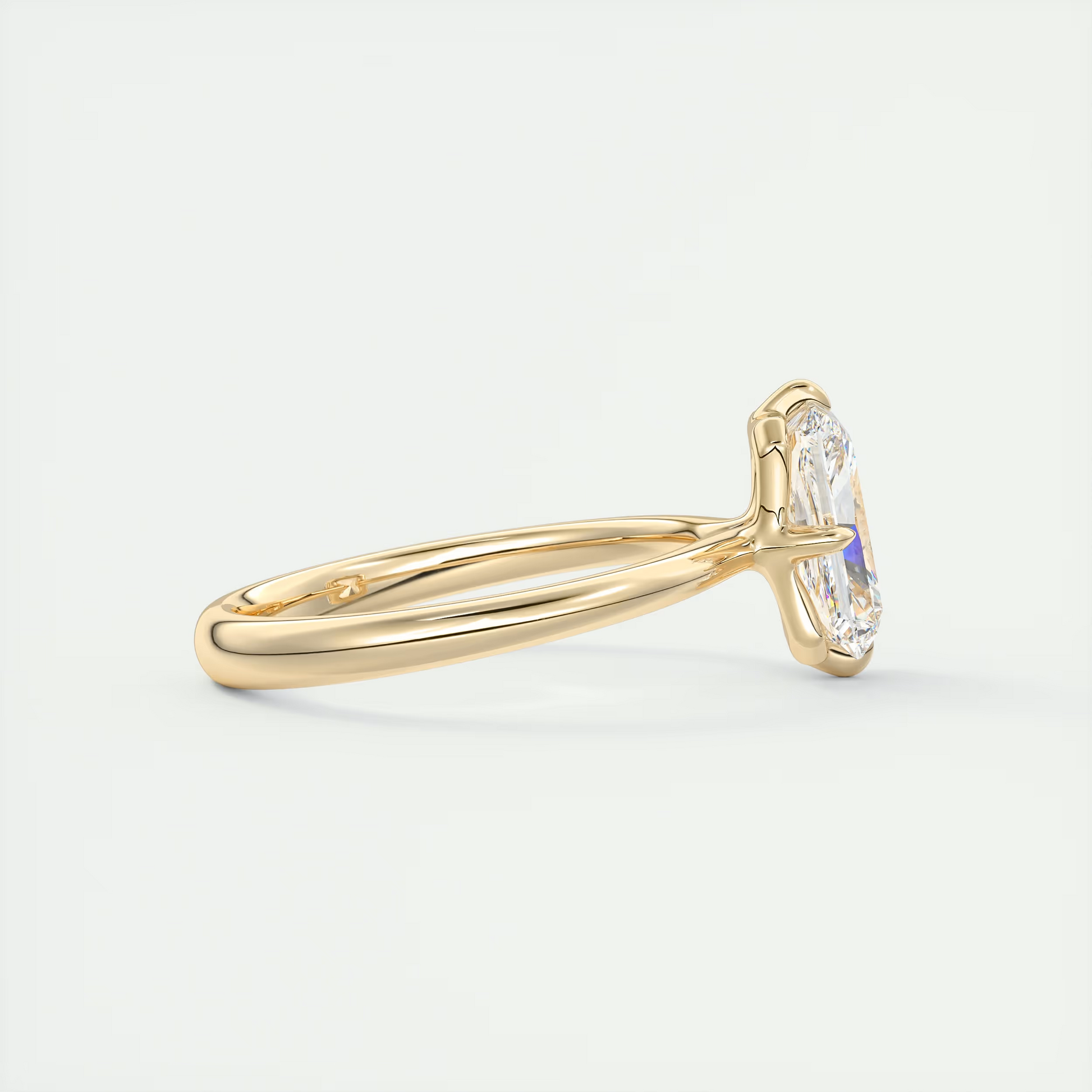 North Star 2 Carat Radiant Solitaire Diamond Ring