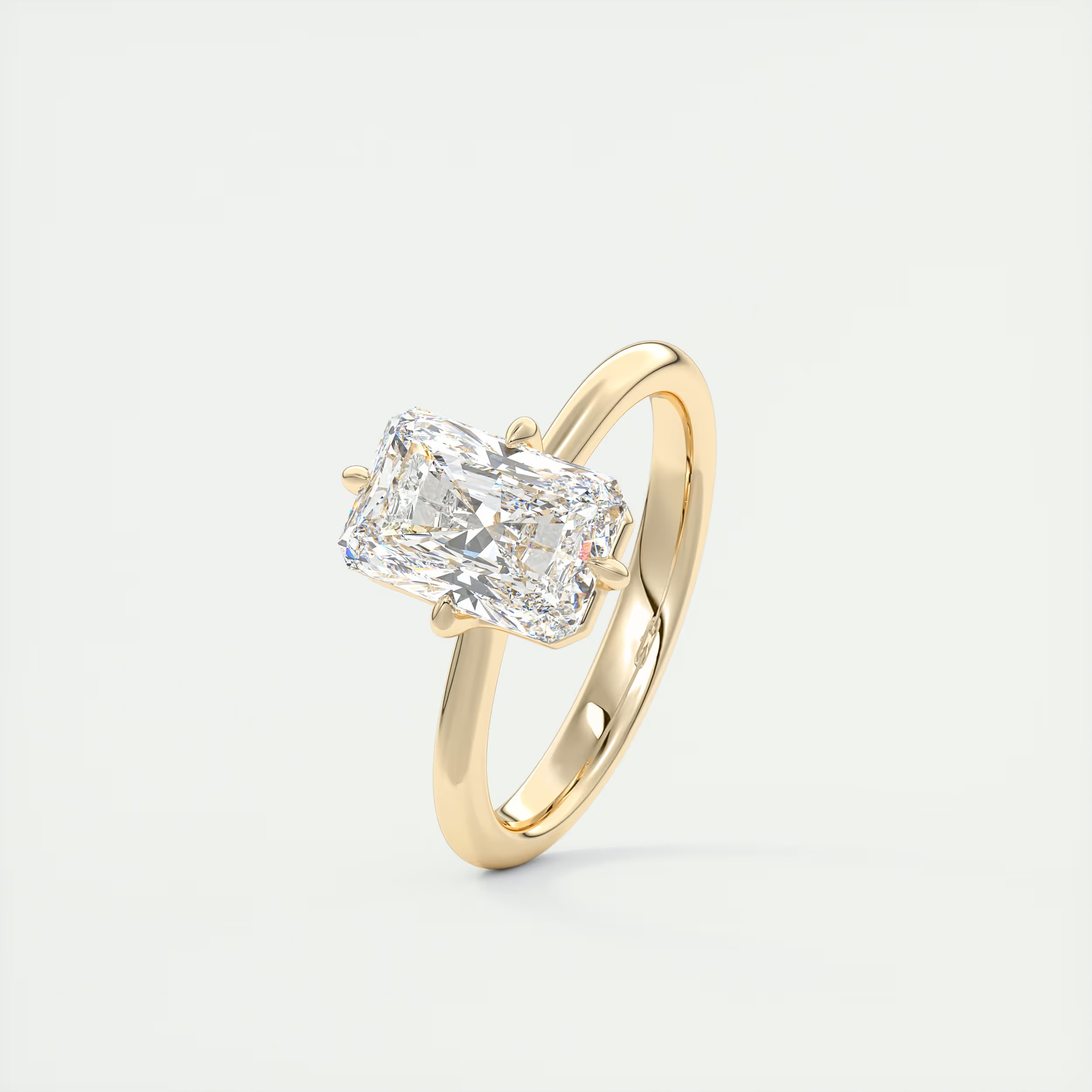 North Star 2 Carat Radiant Solitaire Diamond Ring