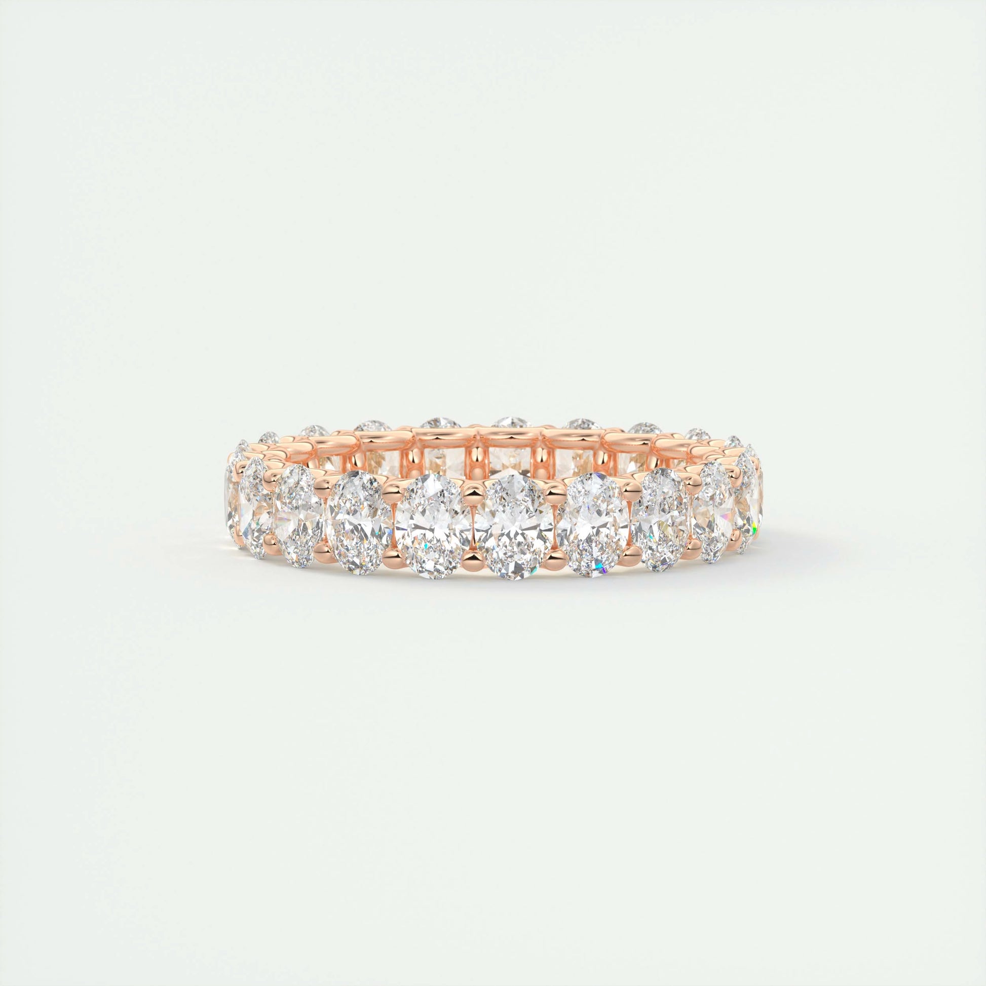 Grace Oval Diamond Eternity Band (3.00 TCW)