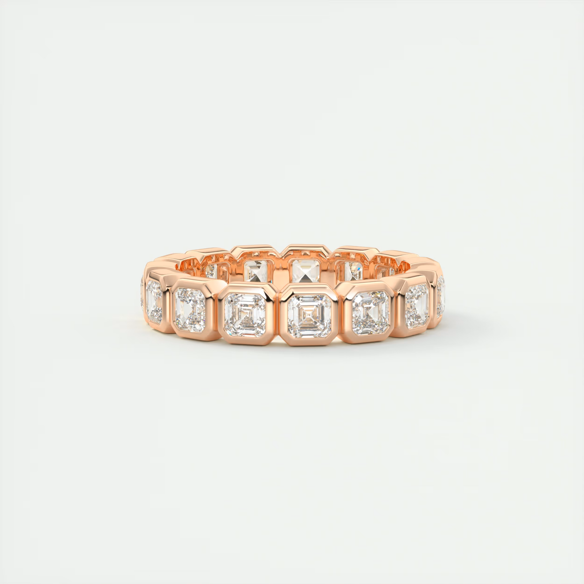 Asscher Bezel Eternity Band (2.25 TCW)