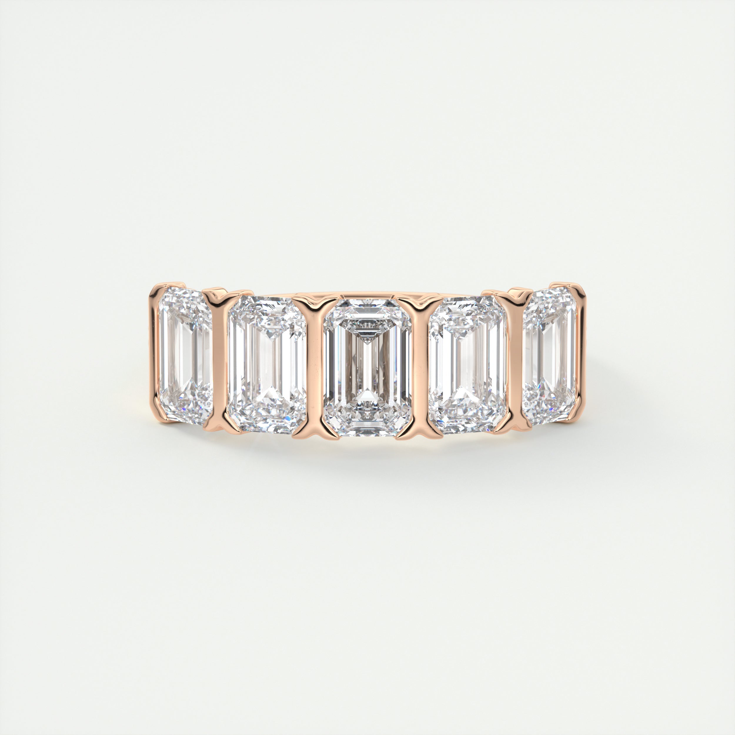 Emerald Five Stone Ring (2.50 TCW)