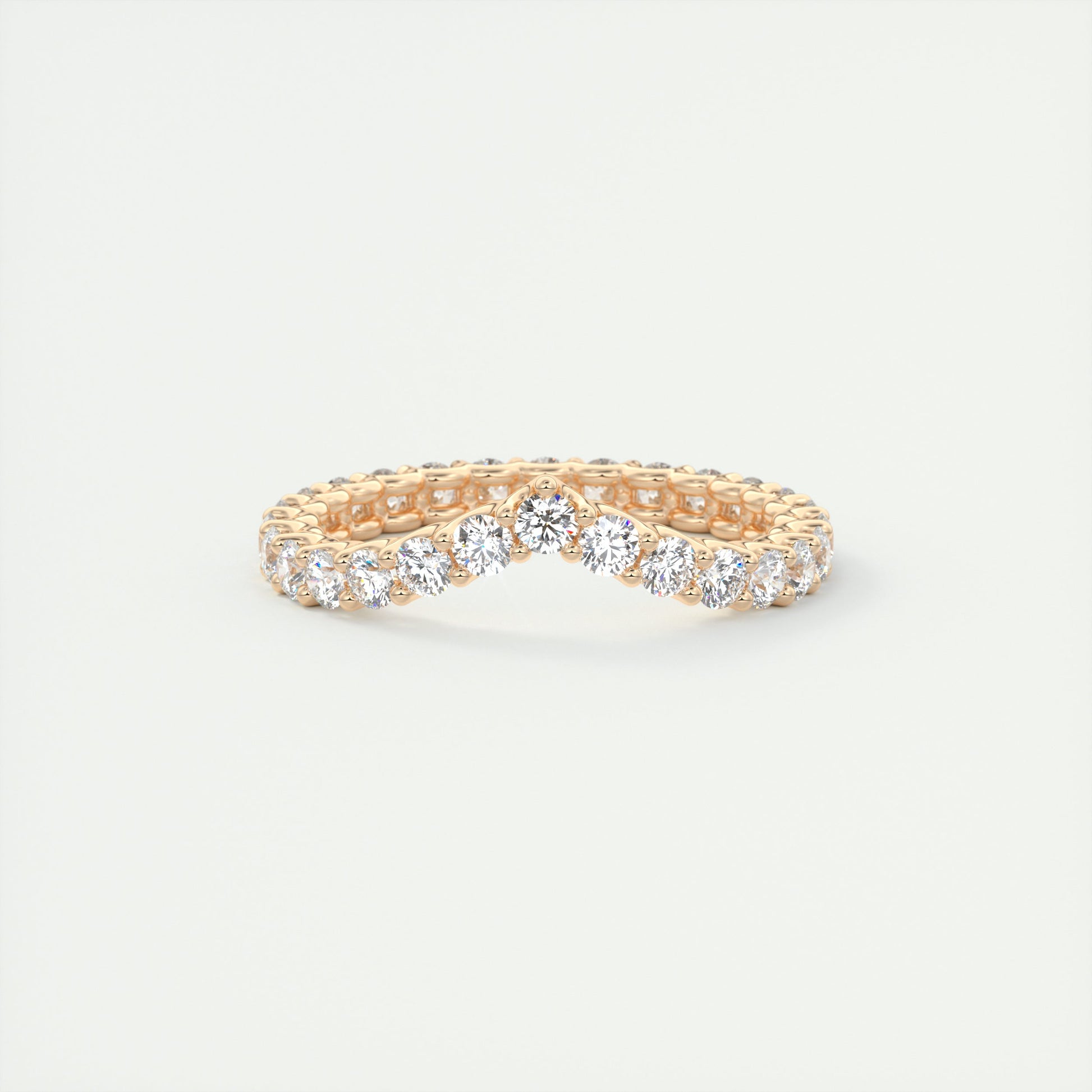 2.2mm Peaked Scallop Eternity Band (1.10 TCW)